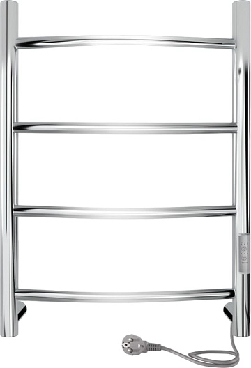 Полотенцесушитель электрический Indigo Arc Lux LCALE60-40Rt серебристый