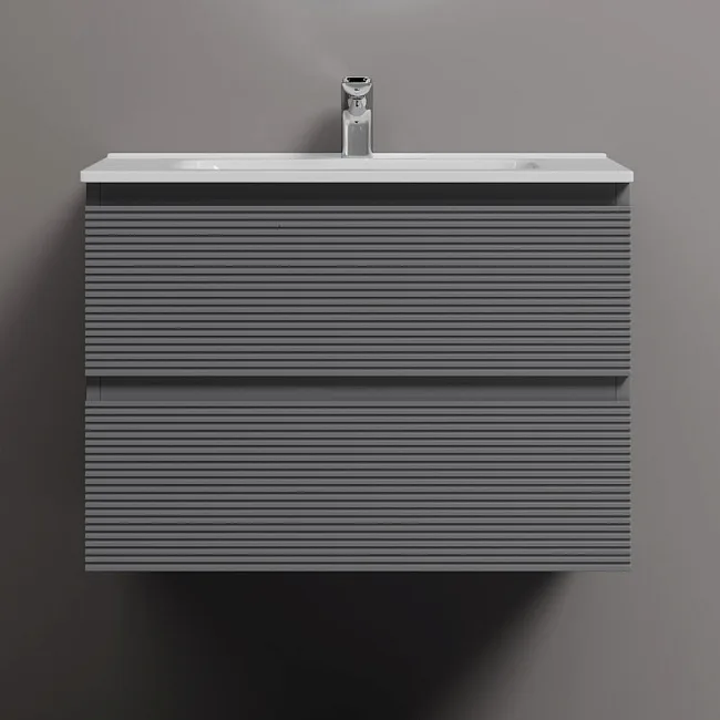 Тумба под раковину Sancos Folk 70 подвесная Grey soft (темно-серый), FL70GS Sancos — Оригинал