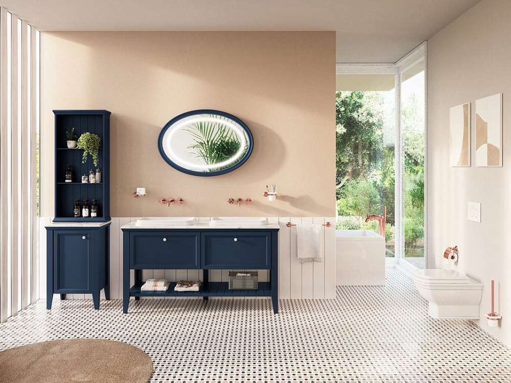 Зеркало VitrA Valarte 100 стальное синее