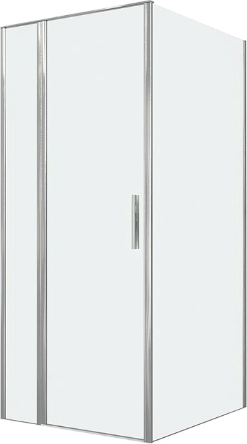 Душевой уголок Allen Brau Priority 90x100, профиль хром, стекло прозрачное