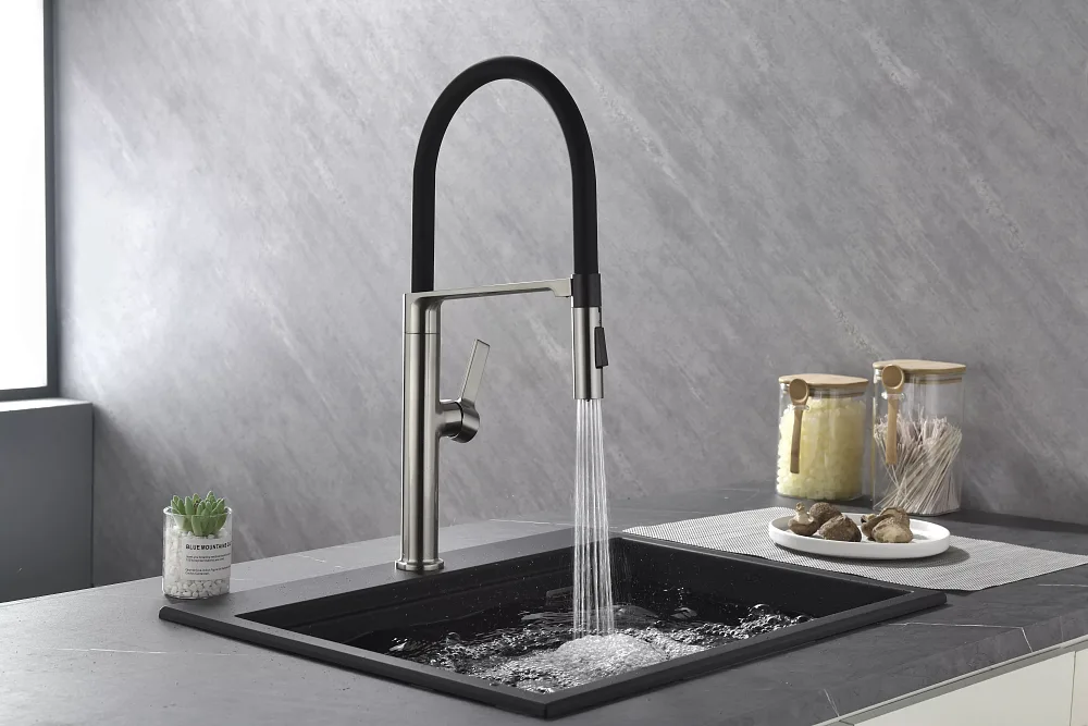 Смеситель для кухни Paulmark BARREL Ba214029-BS нержавеющая сталь Sancos — официальный сайт