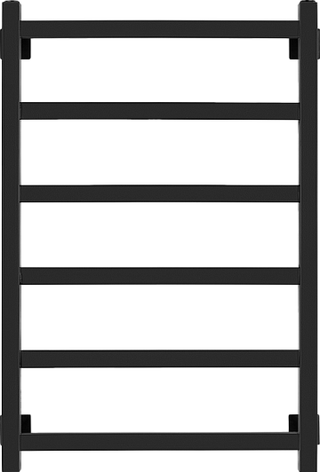 Полотенцесушитель водяной Secado Корсико 1 80x50, черный матовый