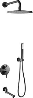 Душевой комплект RGW Shower Panels SP-55B, С ВНУТРЕННЕЙ ЧАСТЬЮ, черный