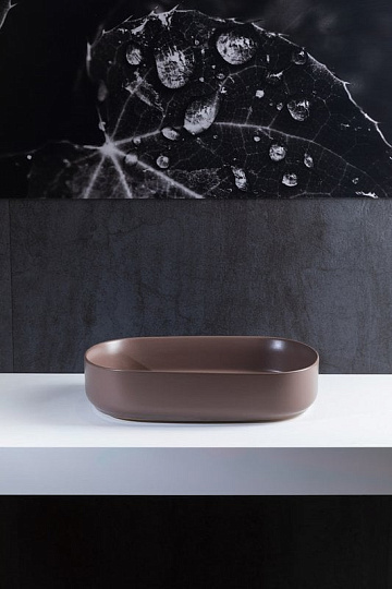 Накладная раковина Allen Brau Fantasy Oval 55x36, коричневая