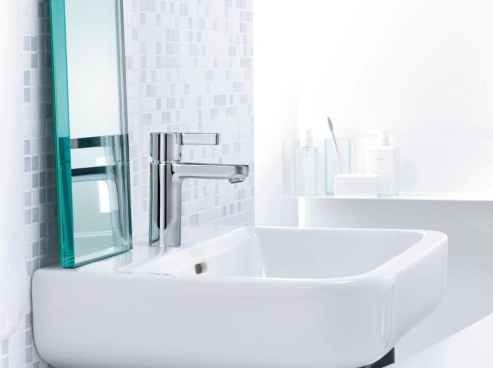 Смеситель для раковины Hansgrohe Metris S 31060000 Sancos — официальный сайт