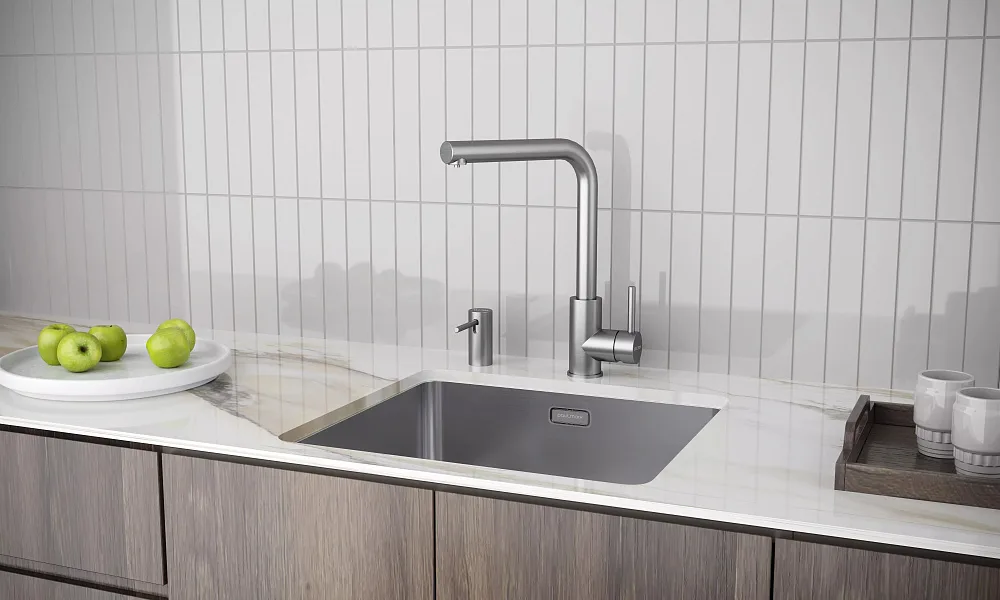 Дозатор для кухонной мойки,Paulmark Stork D006-BS брашированная сталь Sancos — официальный сайт
