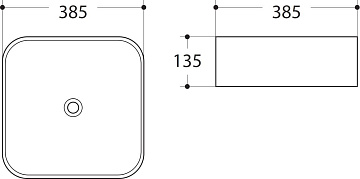 Накладная раковина Art&Max AM-78110 белая