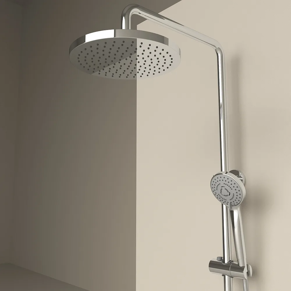 Душевая стойка Sancos Teo SC11002CH с термостатом, хром Sancos — официальный сайт