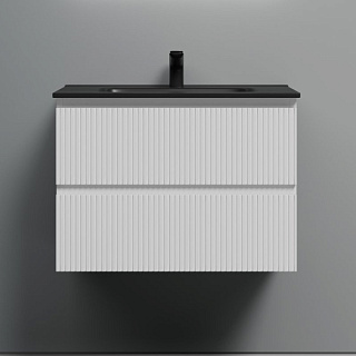 Тумба с раковиной Sancos Snob T 70 bianco, раковина CN7007MB