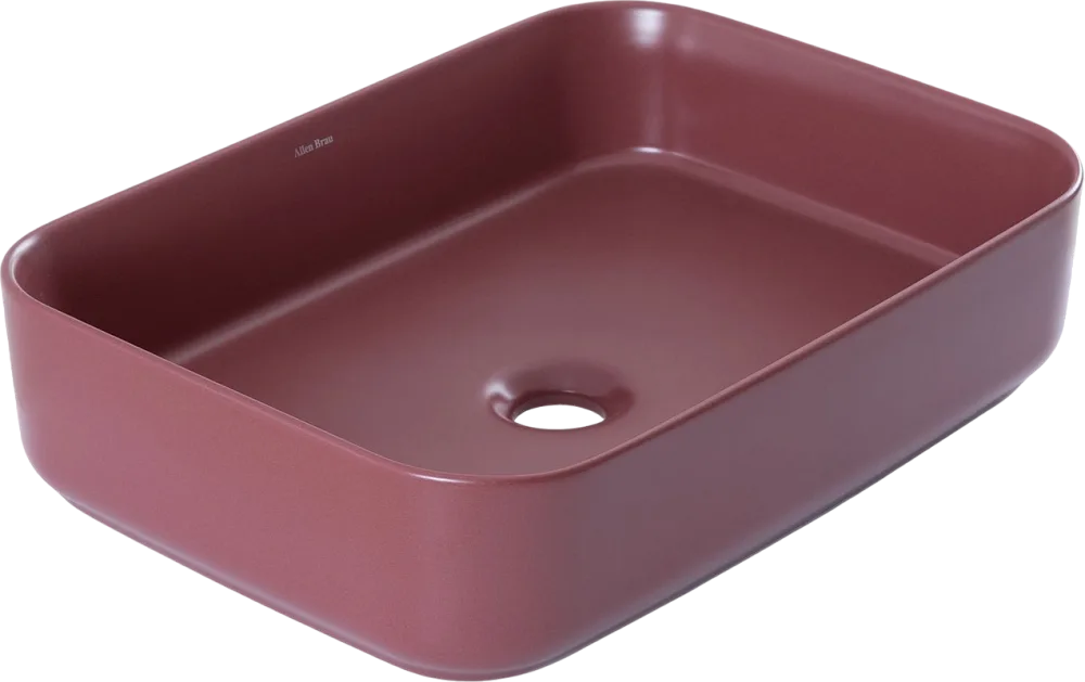 Накладная раковина Allen Brau Fantasy Quad 50x36, бордо Sancos — официальный сайт