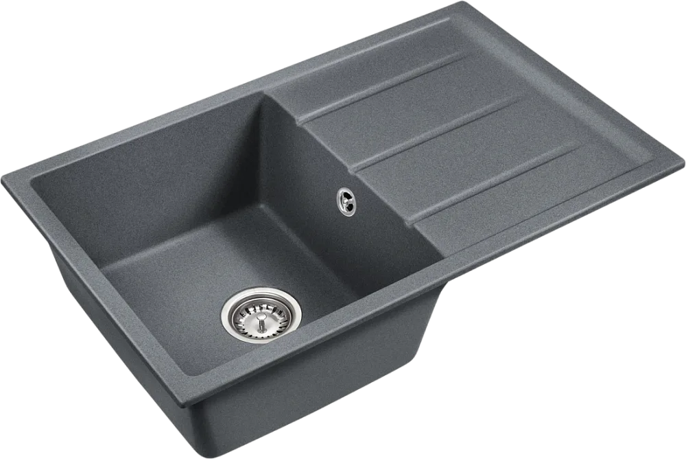 Мойка кухонная Emar Quartz EMQ-1800.Q, антрацит Sancos — официальный сайт