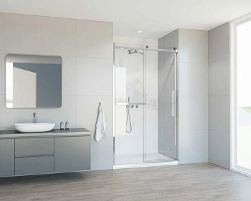 Душевая дверь в нишу Vincea Como Soft VDS-1CS130CL 130 см профиль хром