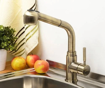 Смеситель для кухни Wasserkraft A8237 светлая бронза