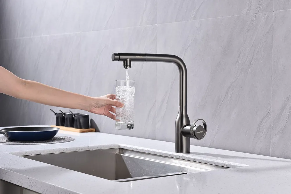 Смеситель для кухни Paulmark Urban Ur213104-B беретта Sancos — официальный сайт