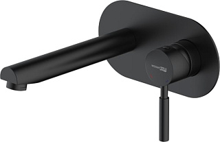 Смеситель для раковины Wasserkraft Gollach 3330 С ВНУТРЕННЕЙ ЧАСТЬЮ, черный soft-touch