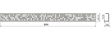 Душевой трап (лоток) AlcaPlast APZ13 -850, 85 см