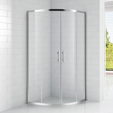 Душевой уголок Cezares Eco O-R-2 90x90, профиль хром, стекло прозрачное