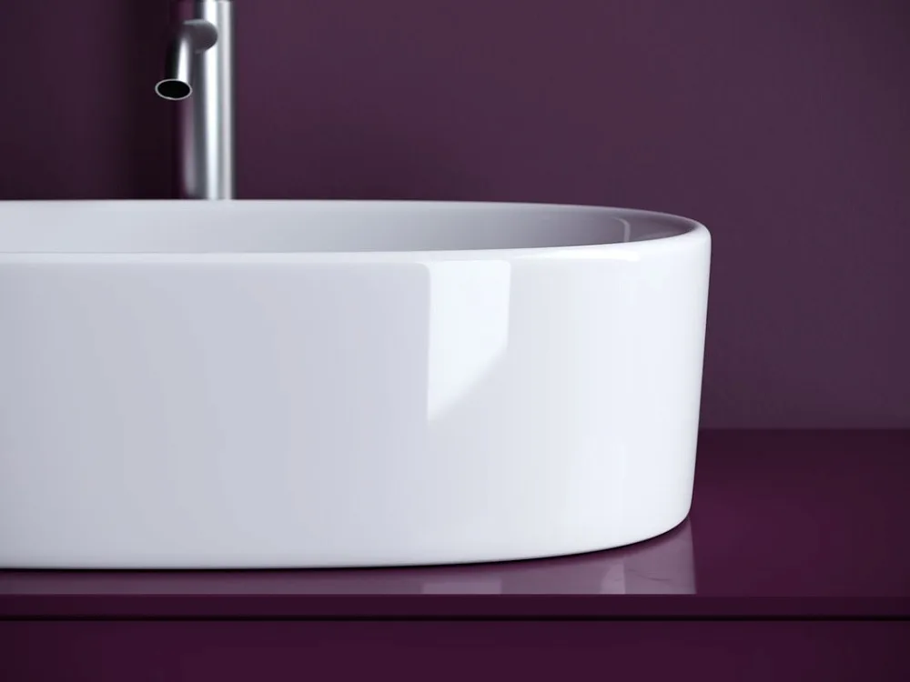 Накладная раковина Ceramicanova Element CN6075 белая глянцевая Sancos — официальный сайт