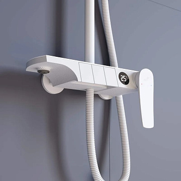 Душевая стойка RGW Shower Panels SP-33W, матовый белый