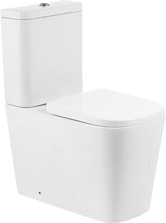 Унитаз-компакт напольный BelBagno Albano BB120CPR безободковый, сиденье BB120SC с микролифтом