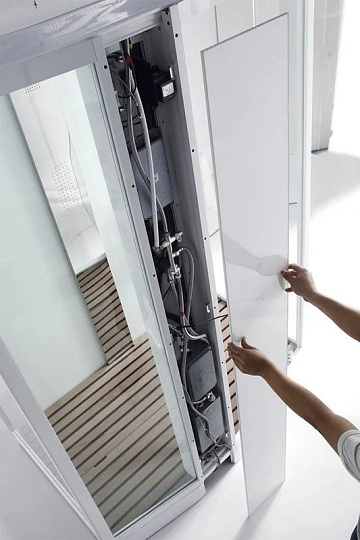 Душевая кабина Orans SR-89105LS, белая, с хамамом и сиденьем