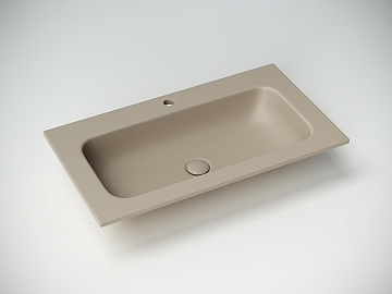 Мебельная раковина Ceramicanova Grace прямоугольная капучино матовый 81 см CN7012MC