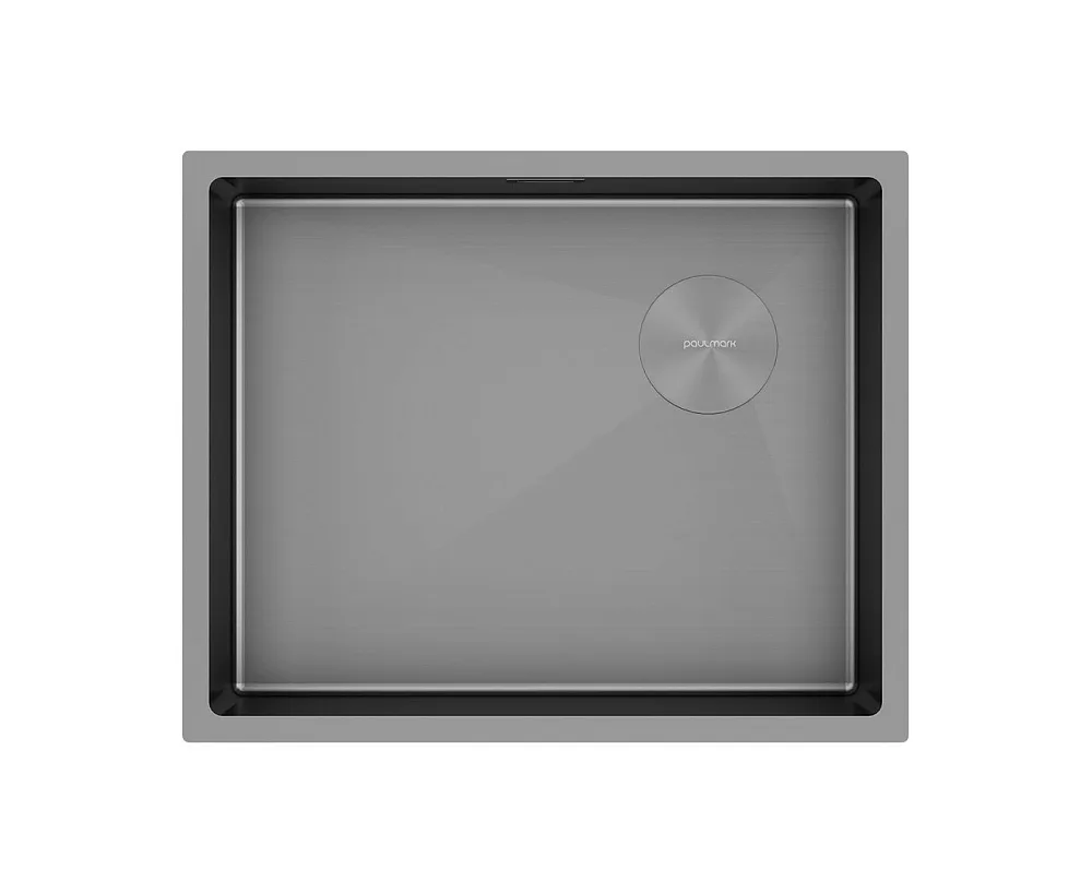 Мойка кухонная Paulmark Next-Skew PM885444-GM-M, матовая вороненая сталь Sancos — официальный сайт