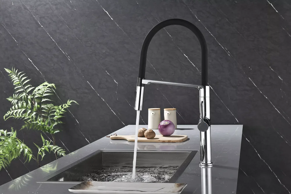 Смеситель для кухни Paulmark BARREL Ba214029-CR хром Sancos — официальный сайт