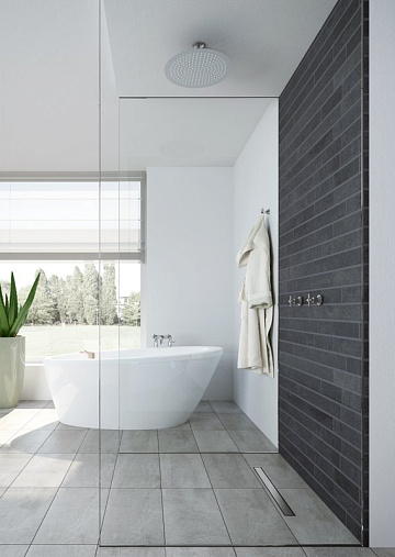 Душевой трап (лоток) VitrA Eco-Flow, 60 см, горизонтальный сифон, матовый хром