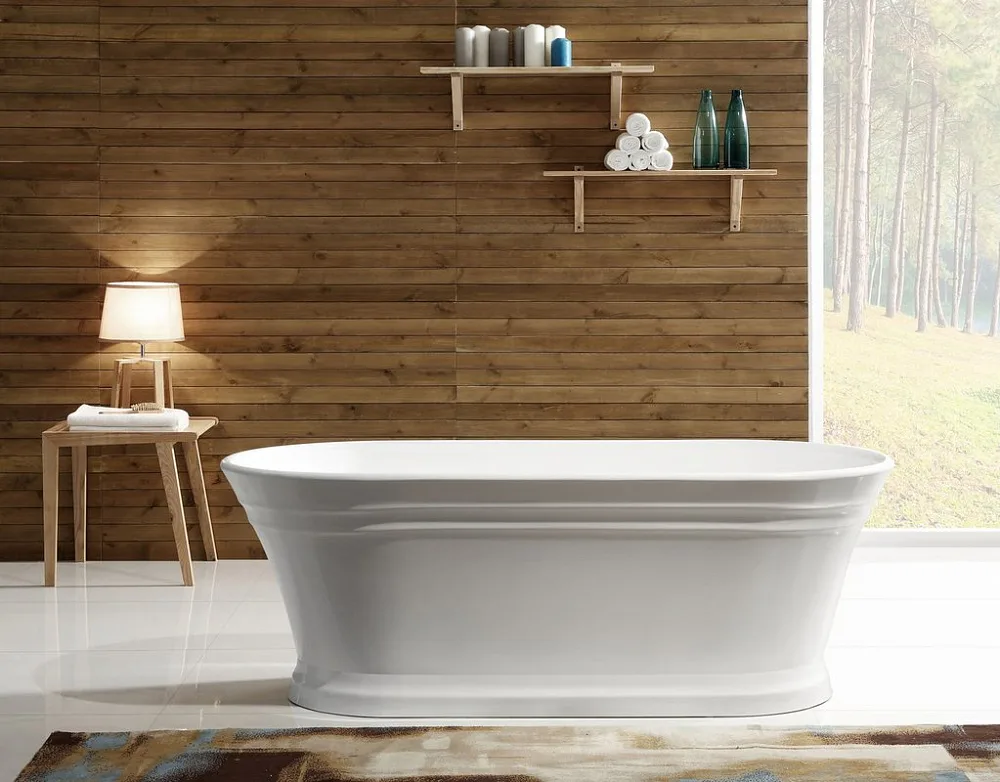 Акриловая ванна BelBagno BB402-1500-790 без опоры 150x80 см, отдельностоящая, белая, овальная, со сл Sancos — официальный сайт