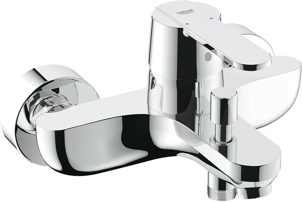Смеситель для ванны с душем Grohe Get 32887000, + средство для металлических поверхностей Grohe Groh Sancos — официальный сайт