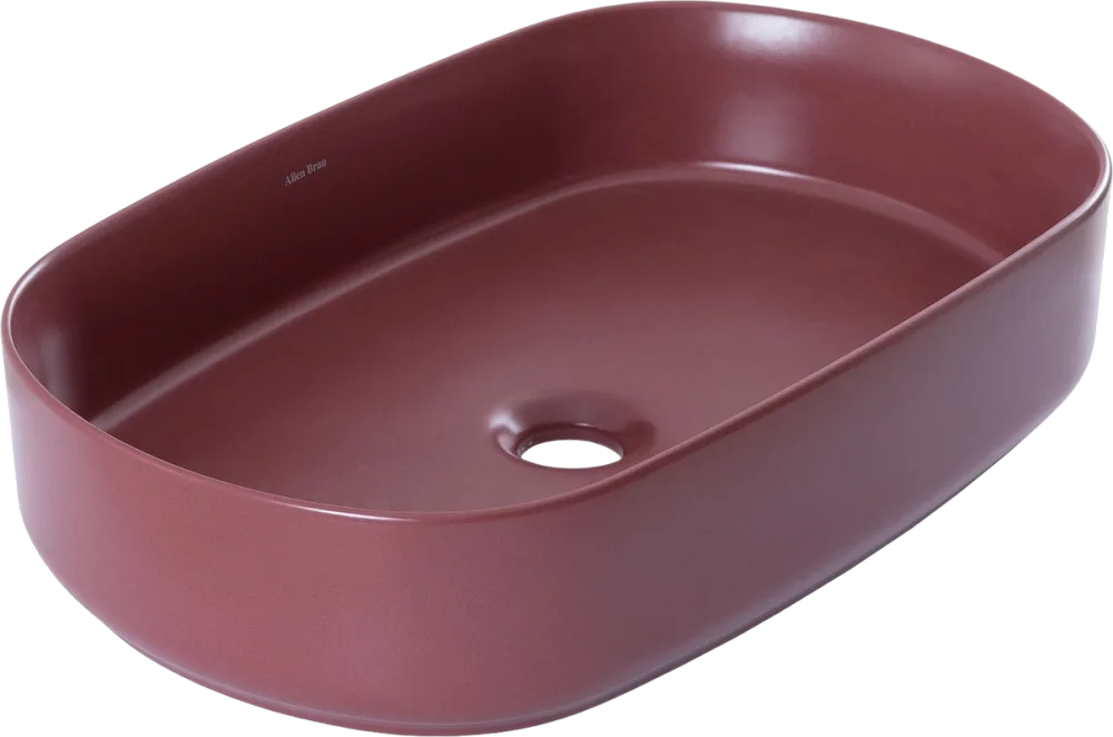 Накладная раковина Allen Brau Fantasy Oval 55x36, бордо Sancos — официальный сайт