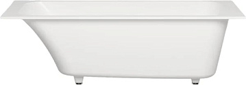 Ванна из искусственного камня Salini Orlanda Kit S-Sense 170x80 см, встраиваемая, белая, на ножках, 