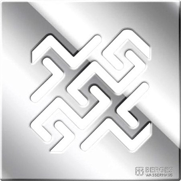 Душевой трап Berges Platz Antik 091160, 10x10 см, хром