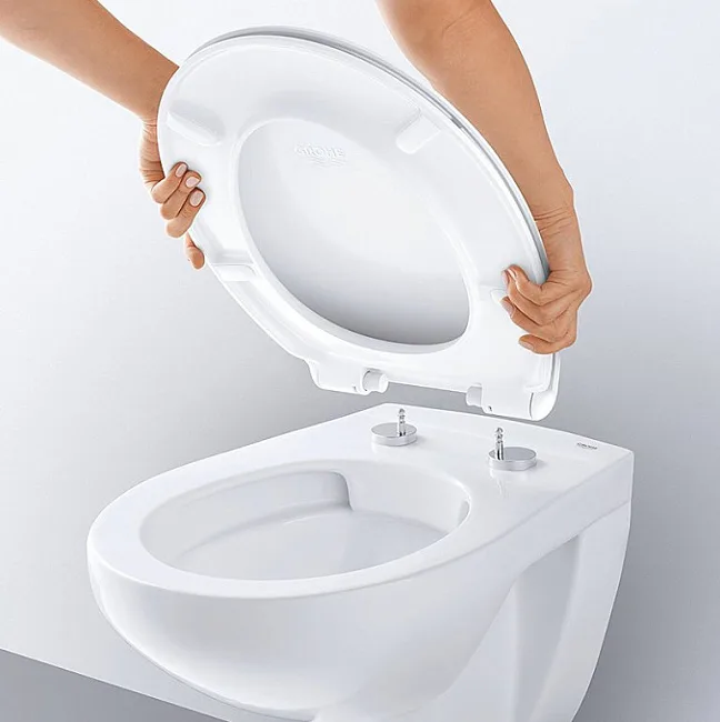 Крышка-сиденье Grohe Bau Ceramic 39493000 с микролифтом Sancos — Оригинал