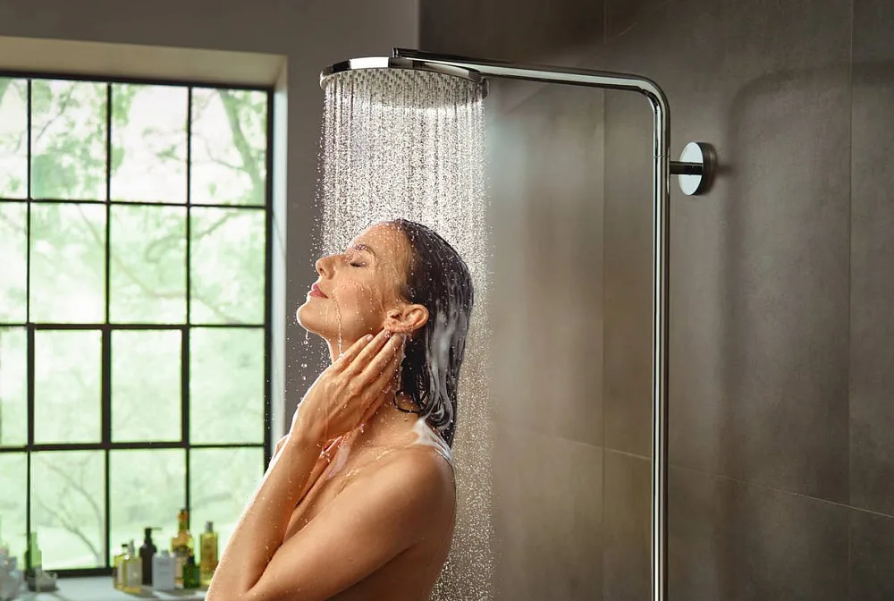 Душевая стойка Hansgrohe Raindance Select S 240 1jet 27633000, Showerpipe, хром Sancos — официальный сайт