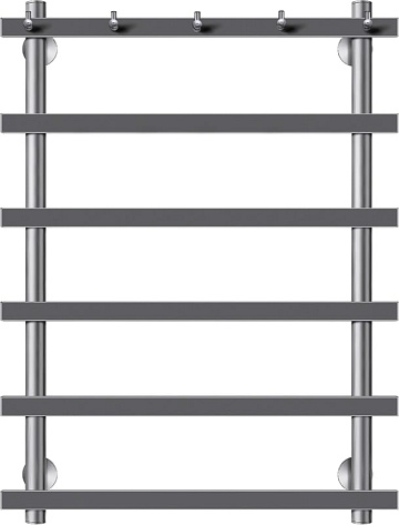 Полотенцесушитель электрический Secado Понтида 1 K, R 80x50, графит