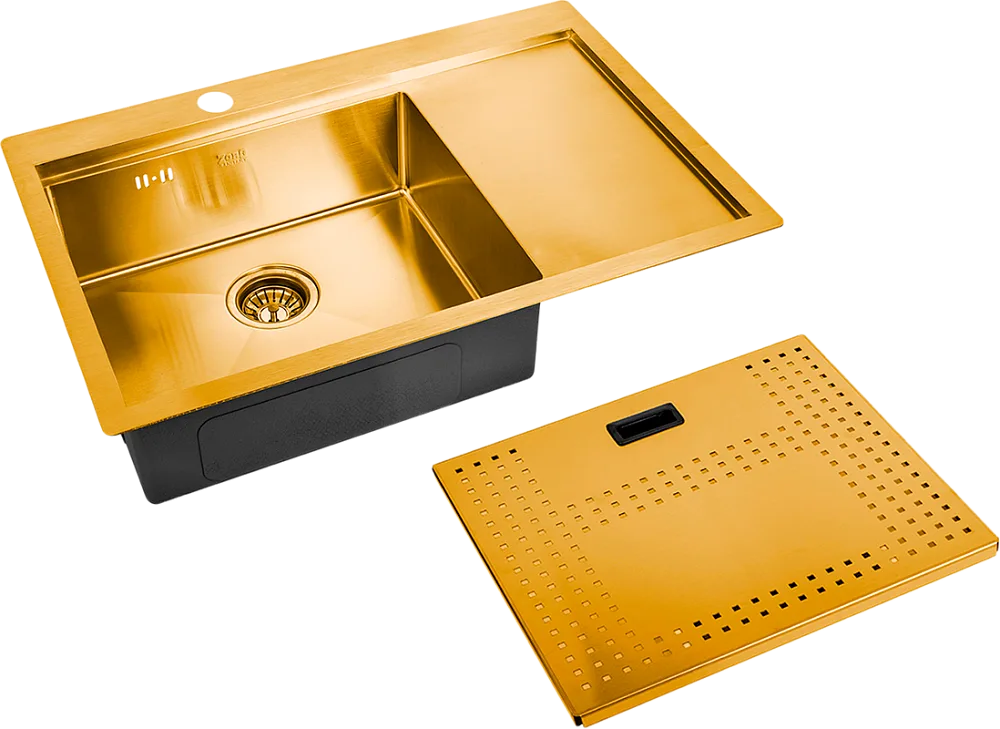 Мойка кухонная Zorg Master N-7852-L Bronze Sancos — официальный сайт