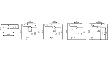 Накладная раковина VitrA Shift 7077B003-0973 60 см