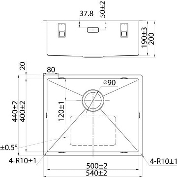 Мойка кухонная IDDIS Edifice EDI54G0i77 графит