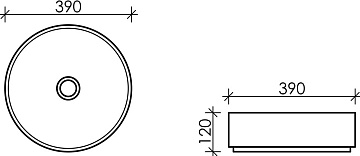 Накладная раковина Ceramicanova Element CN6022MC