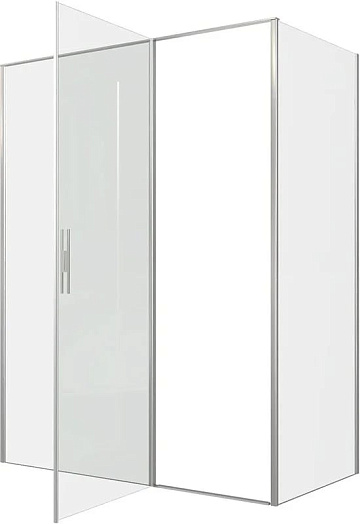 Душевой уголок Allen Brau Priority 160x90, профиль серебро браш, стекло прозрачное