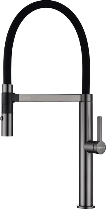 Смеситель для кухни Paulmark Leader Le214101-B с гибким изливом, беретта