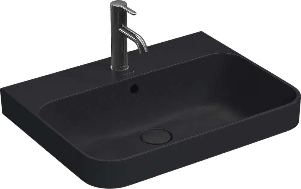 Раковина Duravit Happy D.2 Plus 2360601300 60 см, черная Sancos — официальный сайт