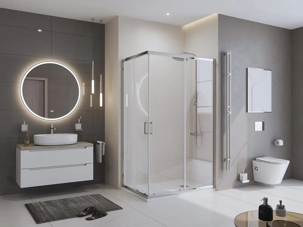 Поддон для душа BelBagno Uno AH 140х90, белый, с сифоном Sancos — официальный сайт