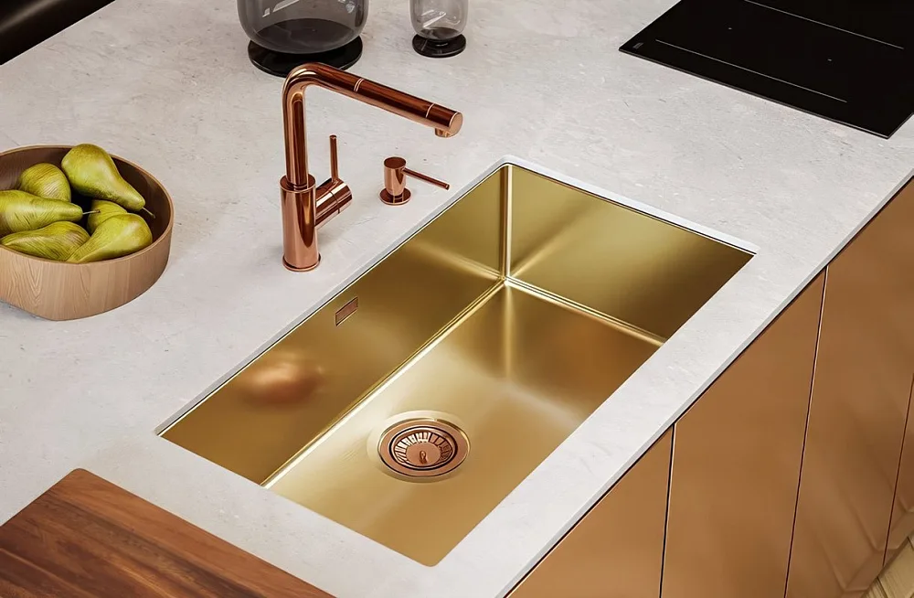 Смеситель для кухни Alveus Zeos 1136502 медь Sancos — официальный сайт