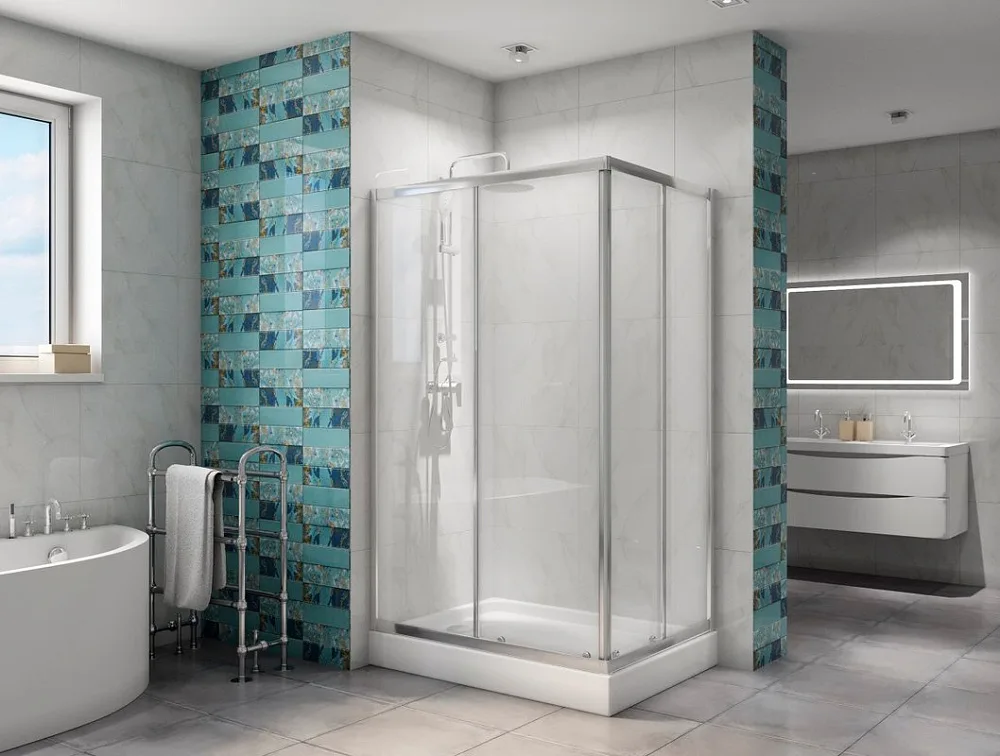 Душевой уголок BelBagno Due AH 2 100/80 C-Cr Sancos — официальный сайт