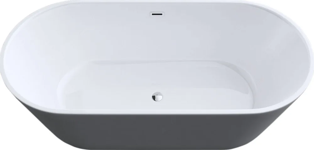 Акриловая ванна Art&Max AM-520-1695-795 170x80 см, отдельностоящая, белая, овальная, с каркасом Sancos — официальный сайт