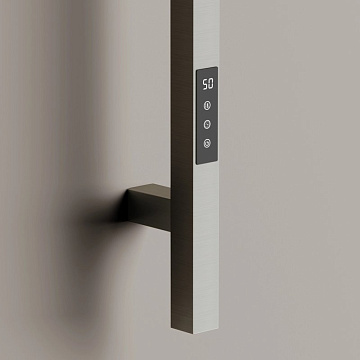 Полотенцесушитель электрический Sancos Linn 150x3 I-образный, брашированный никель, SC13002BN