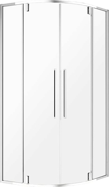 Душевой уголок AQUAme AQM7101-8 80х80, профиль хром